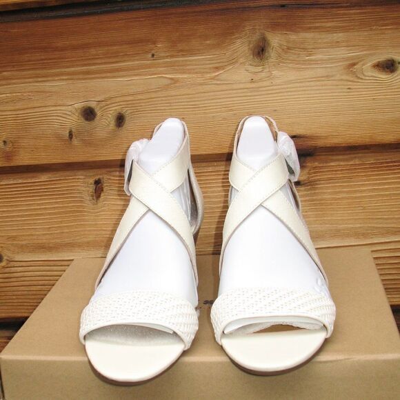 Lucky Brand Womens 7.5 White Wedge Sandals - Picture 5 of 9